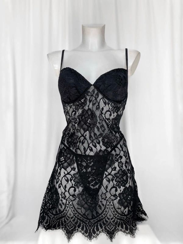 Midnight Bloom Babydoll